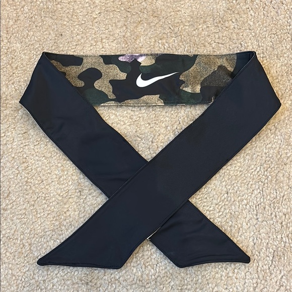 Nike Tie Headband - Camo and Black - Picture 1 of 5